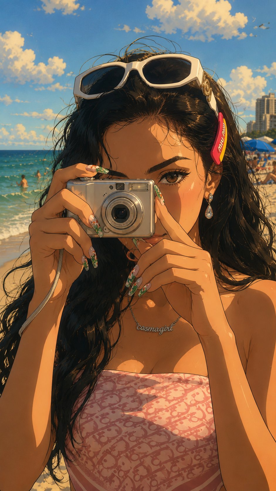 Japanese anime illustration created from a real photograph using an AI Image Editing Prompt while preserving the original composition and perspective.