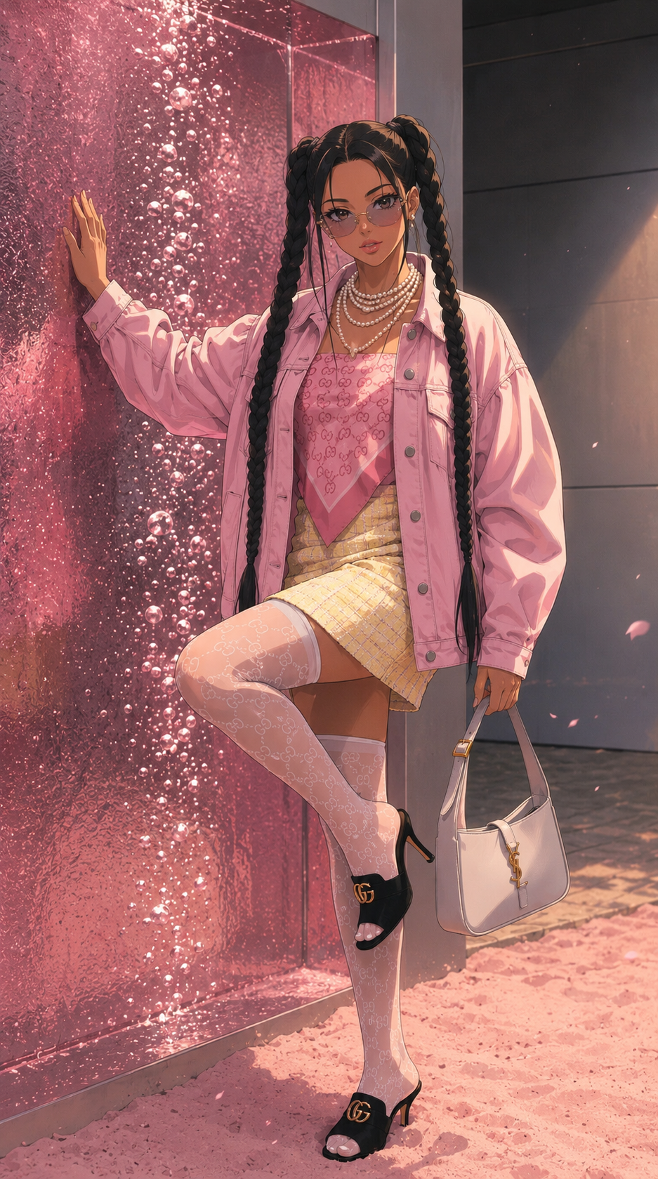 Japanese anime illustration created from a real photograph using an AI Image Editing Prompt while preserving the original composition and perspective.